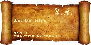 Wachter Alex névjegykártya